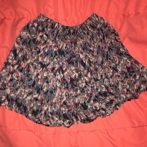 Watercolor flowy skirt